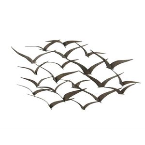 Pájaros negros pared