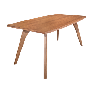 Actual Studio  Mesa de comedor redonda madera color café con patas diseño  Fiordo