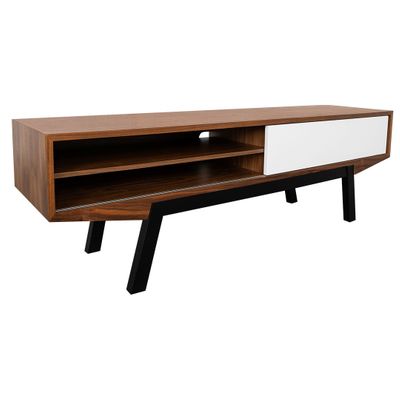 Mueble tv negro y madera - Artikalia - Muebles de diseño