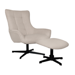 Sillón giratorio y taburete