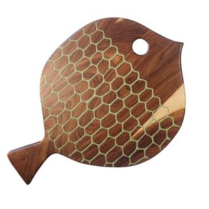 Decorativo pez madera
